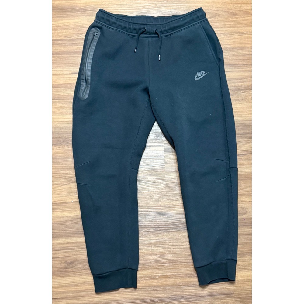 Nike Kids Tech Fleece Joggers Black Tapered Athletic Sweatpants Sz XL Boys